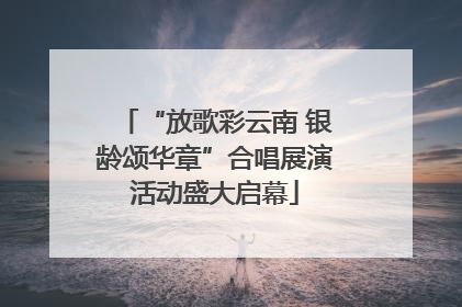 “放歌彩云南 银龄颂华章”合唱展演活动盛大启幕