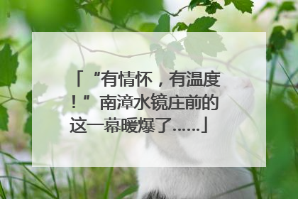 “有情怀，有温度！”南漳水镜庄前的这一幕暖爆了……