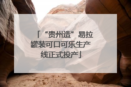 “贵州造”易拉罐装可口可乐生产线正式投产