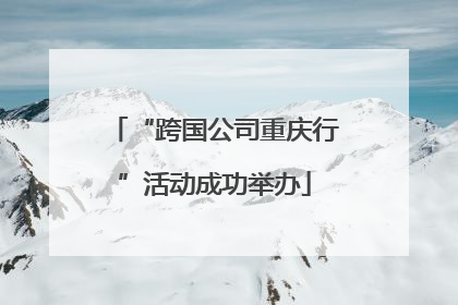 “跨国公司重庆行”活动成功举办