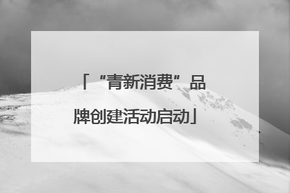 “青新消费”品牌创建活动启动