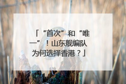 “首次”和“唯一”！山东舰编队为何选择香港？