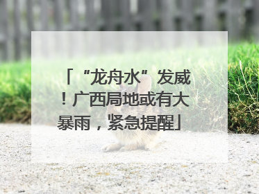 “龙舟水”发威！广西局地或有大暴雨，紧急提醒