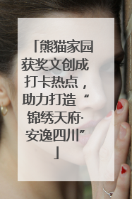 熊猫家园获奖文创成打卡热点，助力打造“锦绣天府·安逸四川”