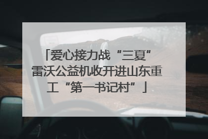 爱心接力战“三夏” 雷沃公益机收开进山东重工“第一书记村”