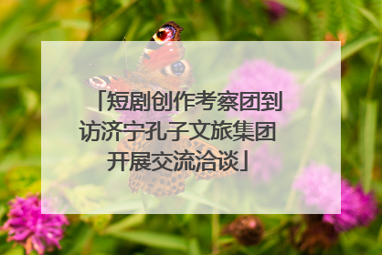 短剧创作考察团到访济宁孔子文旅集团开展交流洽谈