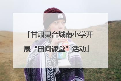甘肃灵台城南小学开展“田间课堂”活动