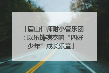 眉山仁师附小管乐团：以乐铸魂奏响“四好少年”成长乐章