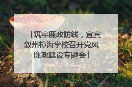 筑牢廉政防线，宜宾叙州樟海学校召开党风廉政建设专题会