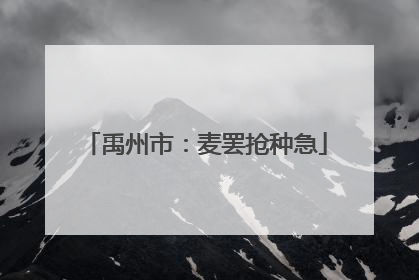 禹州市：麦罢抢种急