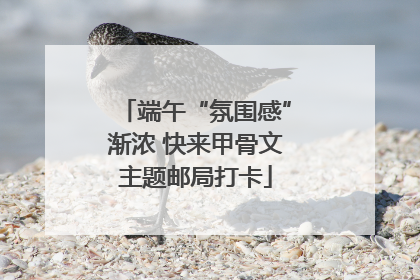 端午“氛围感”渐浓 快来甲骨文主题邮局打卡