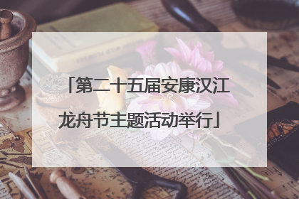 第二十五届安康汉江龙舟节主题活动举行