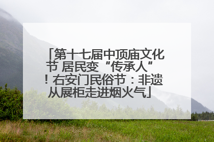 第十七届中顶庙文化节 居民变“传承人”！右安门民俗节：非遗从展柜走进烟火气