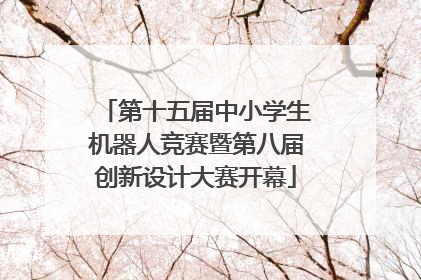 第十五届中小学生机器人竞赛暨第八届创新设计大赛开幕