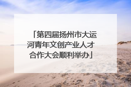 第四届扬州市大运河青年文创产业人才合作大会顺利举办