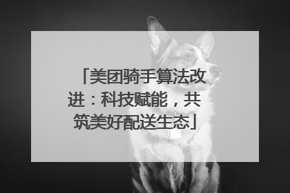 美团骑手算法改进：科技赋能，共筑美好配送生态