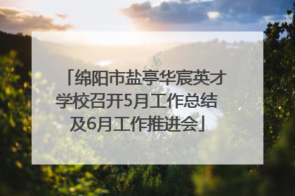 绵阳市盐亭华宸英才学校召开5月工作总结及6月工作推进会