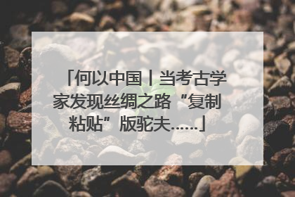 何以中国丨当考古学家发现丝绸之路“复制粘贴”版驼夫……