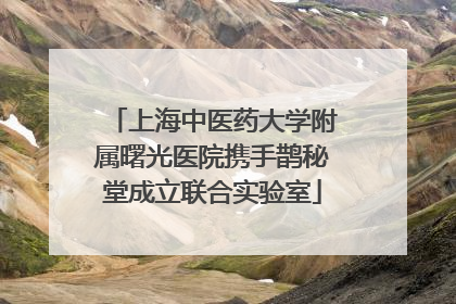 上海中医药大学附属曙光医院携手鹊秘堂成立联合实验室