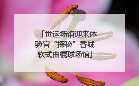 世运场馆迎来体验官“探秘”香城软式曲棍球场馆