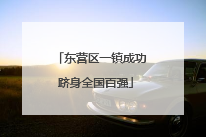 东营区一镇成功跻身全国百强