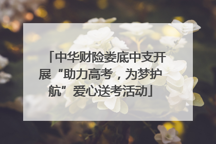 中华财险娄底中支开展“助力高考，为梦护航”爱心送考活动
