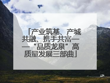 产业筑基、产城共融、携手共富——“品质龙泉”高质量发展三部曲