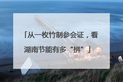 从一枚竹制参会证，看湖南节能有多“拼”