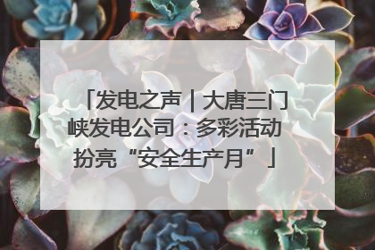 发电之声｜大唐三门峡发电公司：多彩活动扮亮“安全生产月”