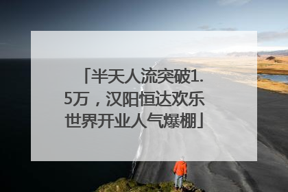 半天人流突破1.5万，汉阳恒达欢乐世界开业人气爆棚