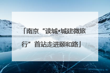 南京“读城•城建微旅行”首站走进颐和路