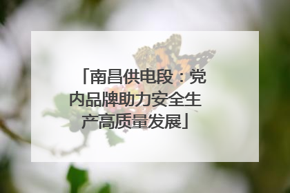 南昌供电段：党内品牌助力安全生产高质量发展