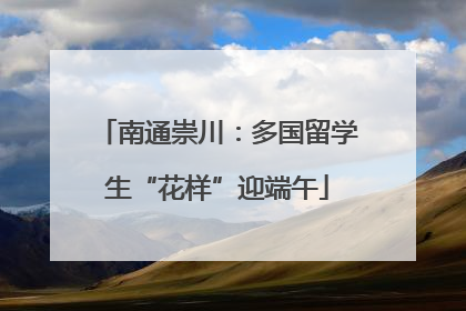南通崇川：多国留学生“花样”迎端午