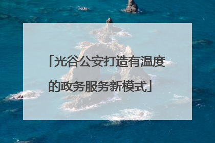 光谷公安打造有温度的政务服务新模式