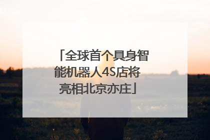 全球首个具身智能机器人4S店将亮相北京亦庄
