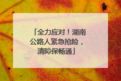 全力应对！湖南公路人紧急抢险，清障保畅通