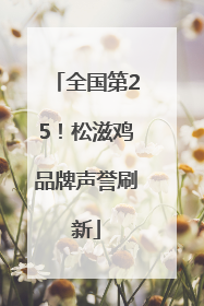 全国第25！松滋鸡品牌声誉刷新