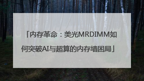 内存革命：美光MRDIMM如何突破AI与超算的内存墙困局