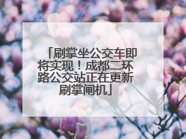 刷掌坐公交车即将实现！成都二环路公交站正在更新刷掌闸机