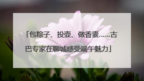包粽子、投壶、做香囊……古巴专家在聊城感受端午魅力