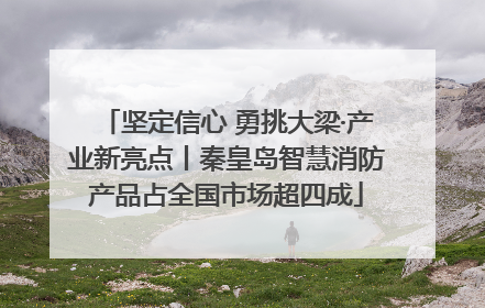 坚定信心 勇挑大梁·产业新亮点丨秦皇岛智慧消防产品占全国市场超四成
