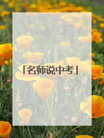 名师说中考