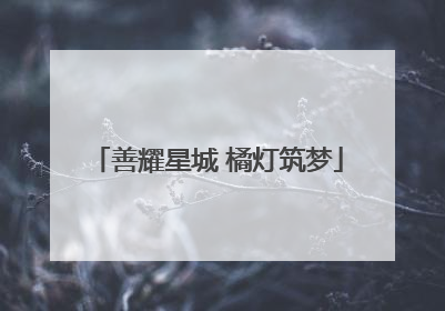 善耀星城 橘灯筑梦