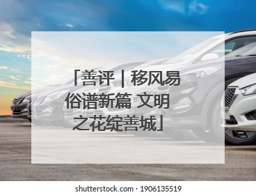 善评｜移风易俗谱新篇 文明之花绽善城