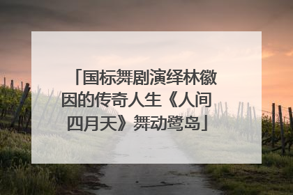国标舞剧演绎林徽因的传奇人生《人间四月天》舞动鹭岛
