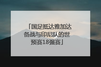 国足抵达雅加达备战与印尼队的世预赛18强赛