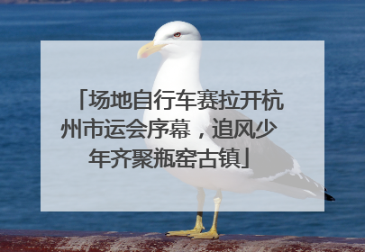场地自行车赛拉开杭州市运会序幕，追风少年齐聚瓶窑古镇