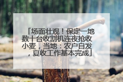 场面壮观！保定一地数十台收割机连夜抢收小麦，当地：农户自发，夏收工作基本完成