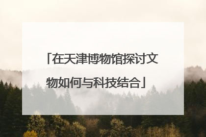 在天津博物馆探讨文物如何与科技结合