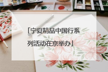 宁夏精品中国行系列活动在京举办